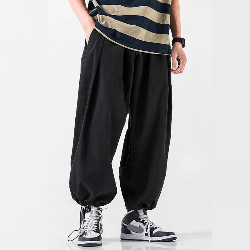 

Streetwear Harem Pants Mens Baggy Jogging Bloomers Overalls Fit Sweatpants Oversized Casual Wide Leg Pants Joggers Men Trousers