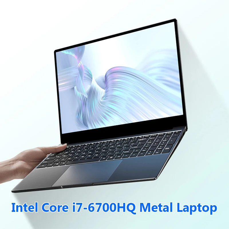 Intel Core I7-6700HQ 15,6-дюймовый ноутбук из алюминиевого сплава 16G RAM 1 ТБ/512G SSD Портативный компьютер Игровой компьютер с подсветкой 5G Wifi