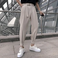2022 office trousers men business casual pant british fashion stripe trousers pant for man social club outfits pantalones hombre