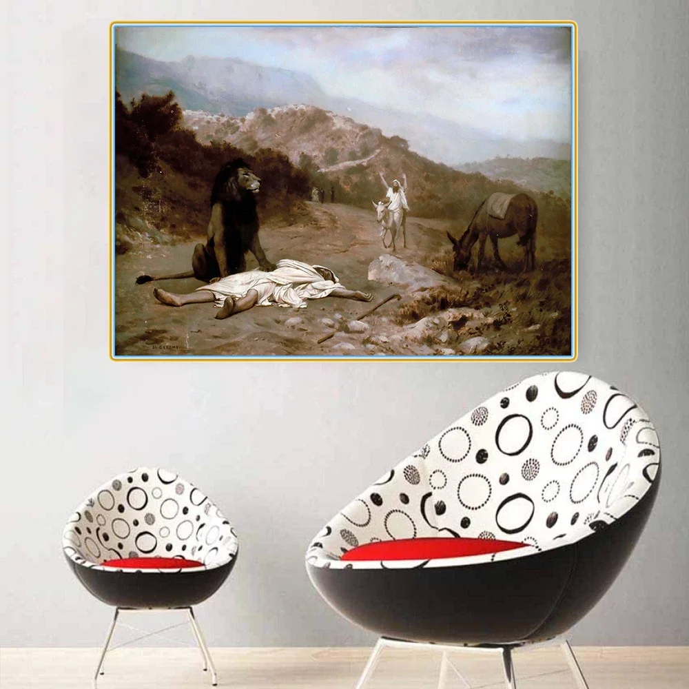 Жан-Леон Джером &quotПопутник Пророк&quot Холст Картина маслом Всемирно известная