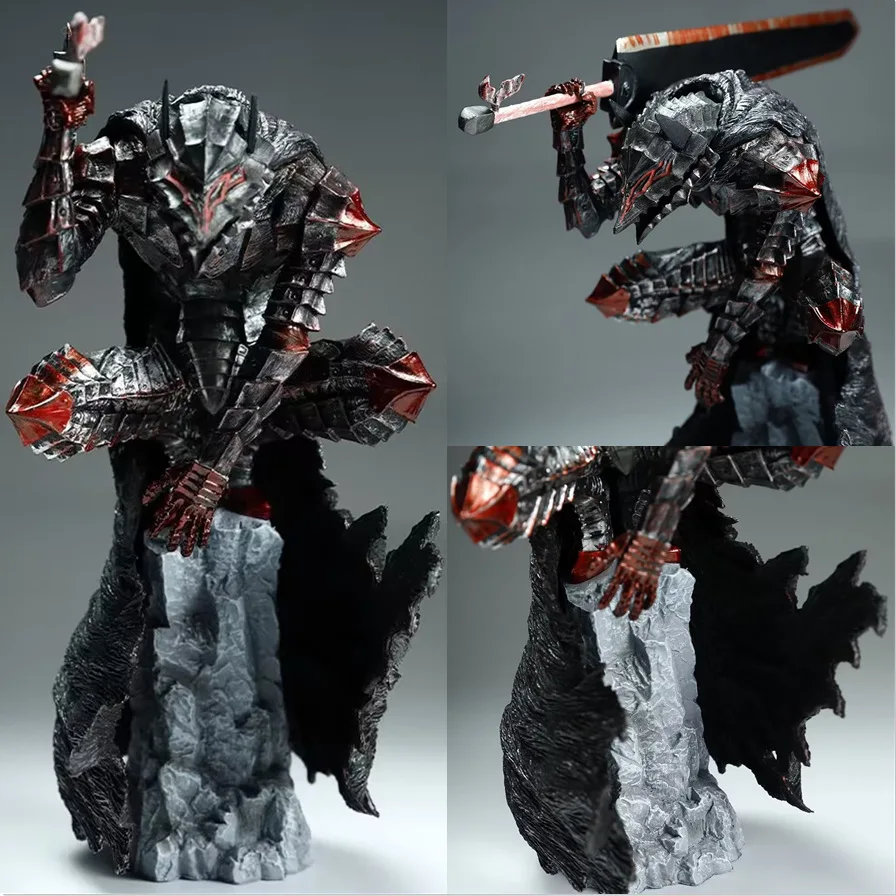 

25cm Berserk Guts L Anime Figure Guts Berserker Armor Action Figure Berserk Black Swordsman Figurine Collection Model Doll Toy