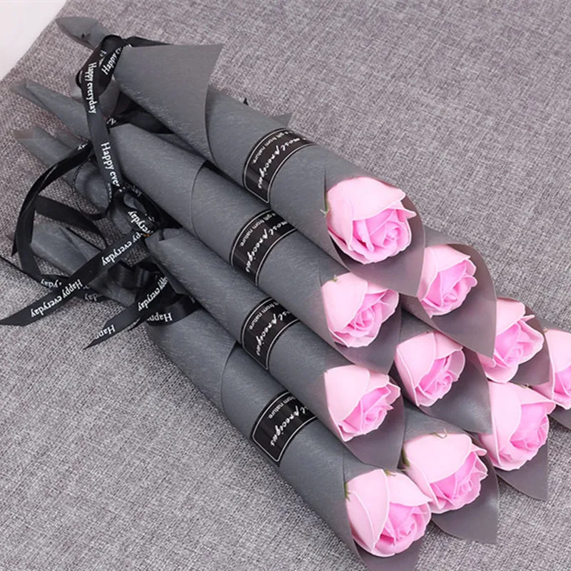 

5pcs Wedding Decoration Soap Rose Bouquet Baby Shower Valentines Day Gifts Birthday Party Decorations Kids Party Diy Supplies