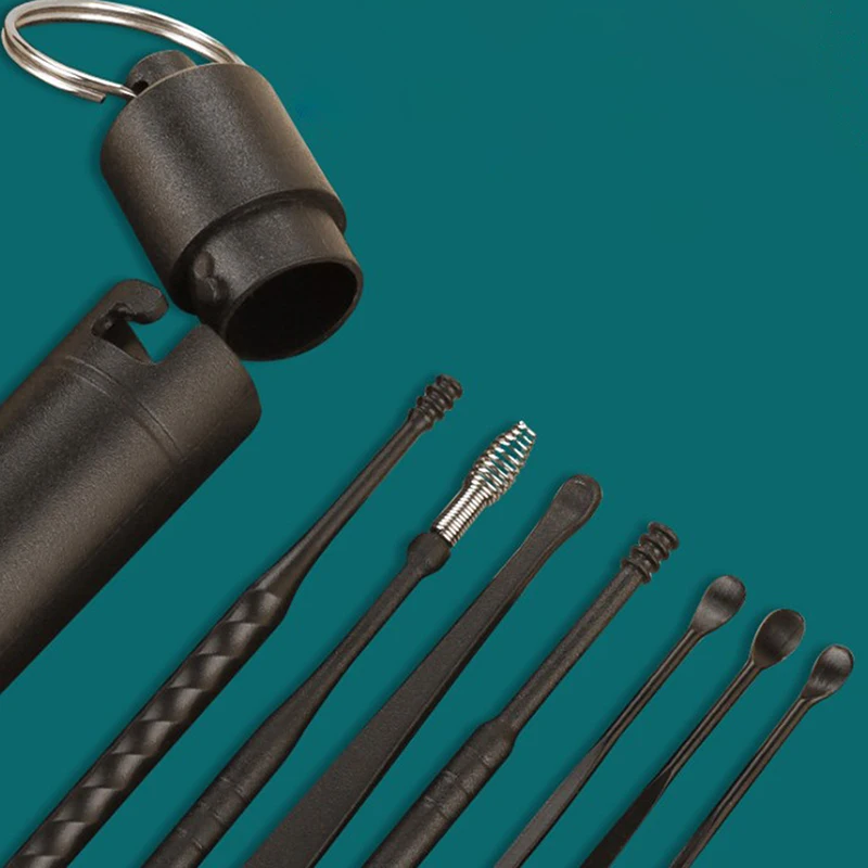 6 шт./набор ухочистка из нержавеющей стали