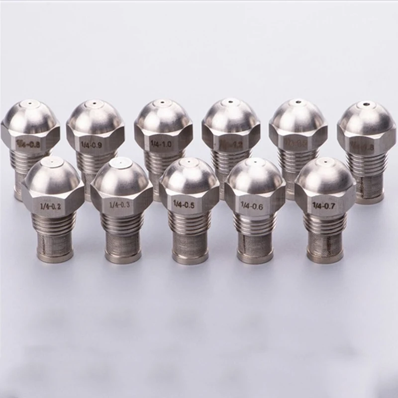 

1/4'' Oil Nozzle Waste Oil Burner Stainless Steel Oil Mist Nozzle, Oil Atomizer Nozzle for Cooling Humidified