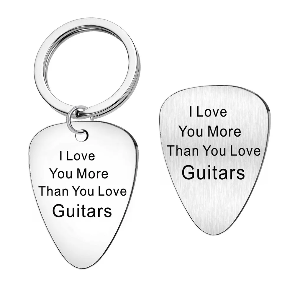 Ожерелье из нержавеющей стали 2022, гитара весла, раньше я люблю больше, чем вы любите гитары, оптовая продажа