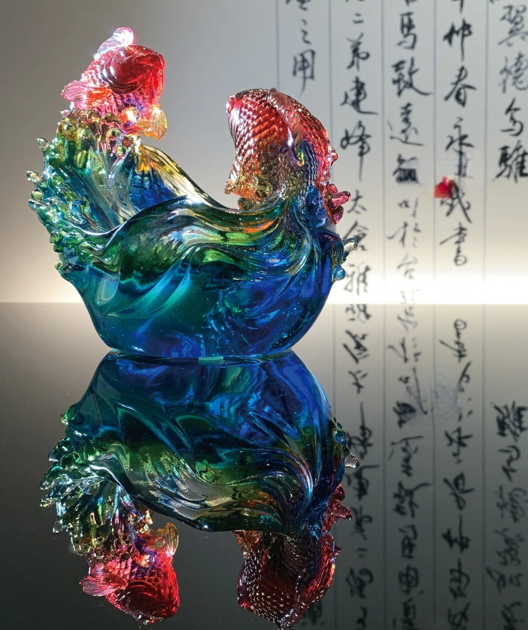 Liuli Zhaocai украшение в виде рыбы роскошная чаша с сокровищами Ruyi Gaofei подарок на