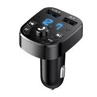 bluetooth 5 0 car mp3 player wireless fm transmitter audio adapter hands free car dual usb ports charging car accessories
