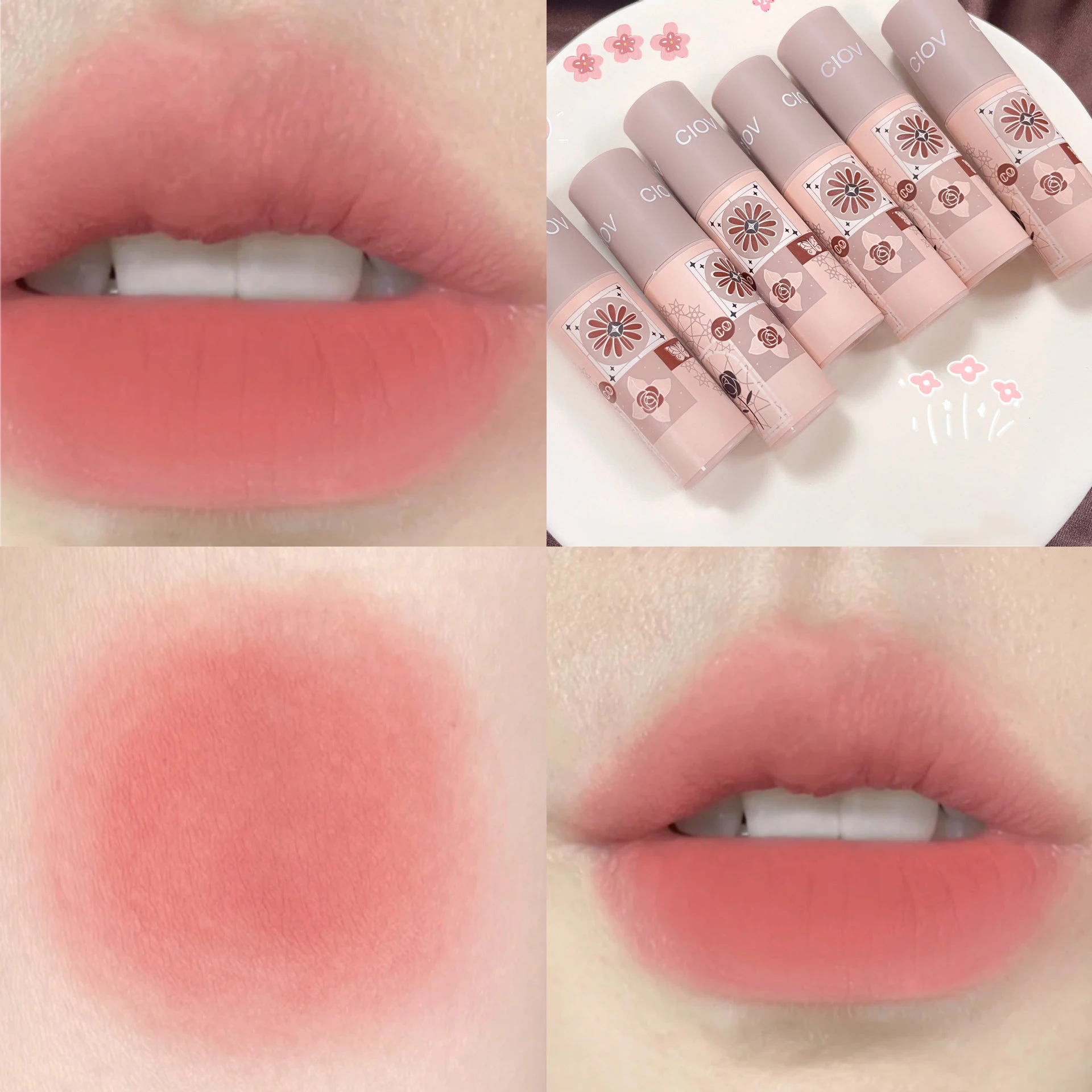 Three Scouts Kaleidoscope Lip Mud Lipstick Liquid Lip Tint Cream Pigment Matte Lip Clay Long Lasting Silky Texture For Lips Wome