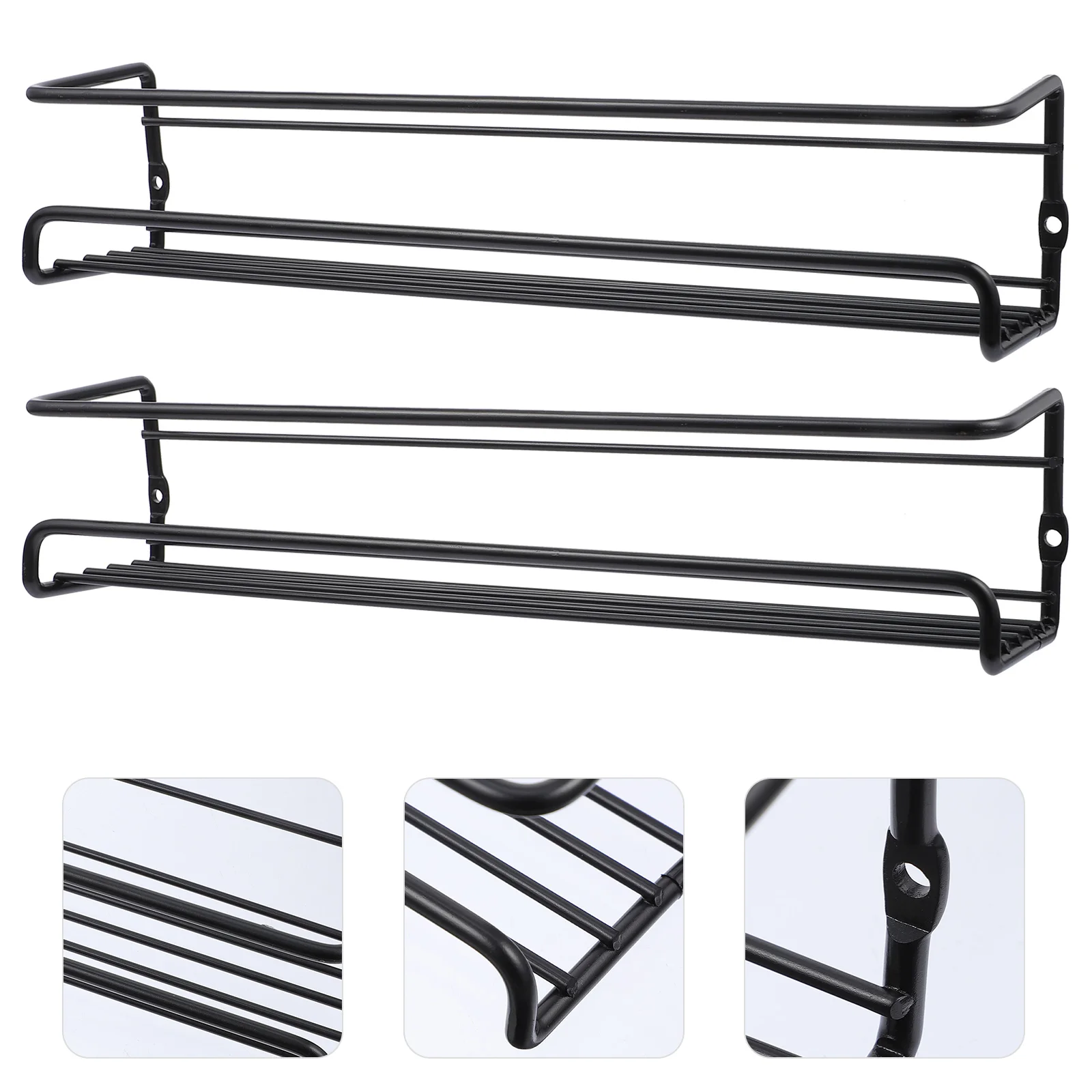 

Wall Kitchen Rack Caddy Bathroom Floating Shelf Hanging Rack Hanging Seasoning Organizer Cabinet Shelf Organizers