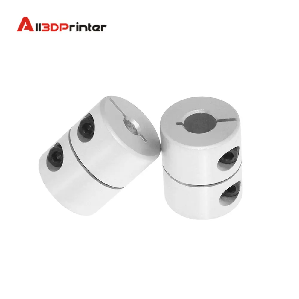 

Детали для 3D-принтера, т8 винт, жесткий вал зажим для муфты, шаговый серводвигатель, муфта D20 L25 5x8x25 мм для CR10 Ender3, 2 шт.