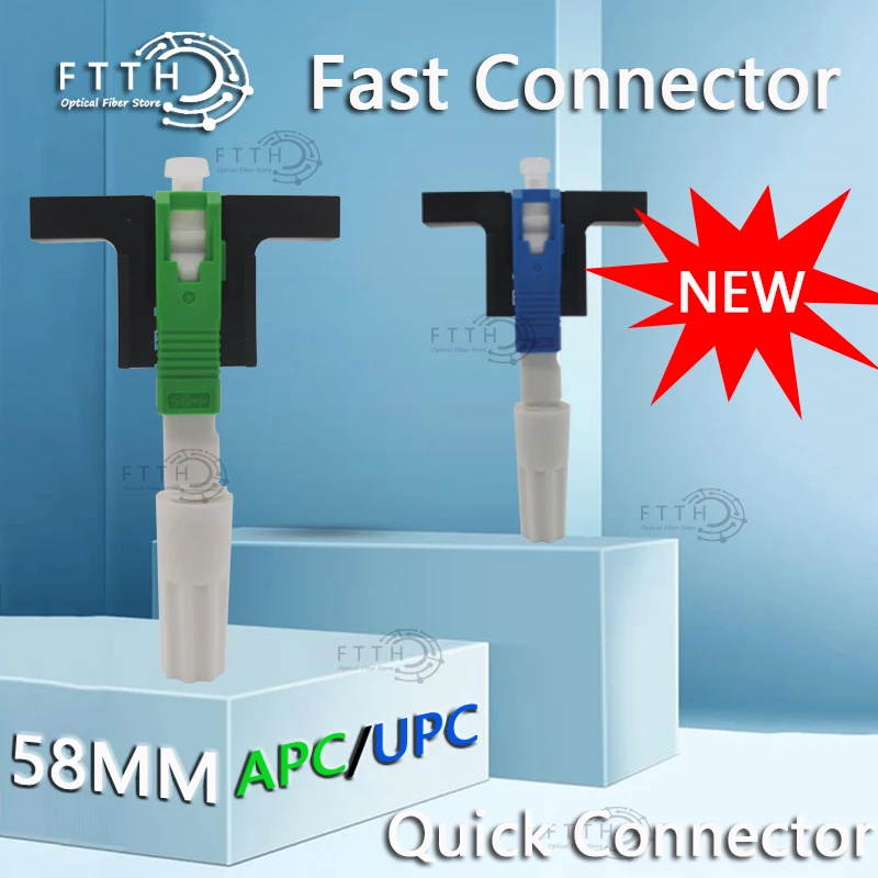 

2023 Новый FTTH быстрый разъем SC UPC оптический Fibe быстрый разъем SC FTTH волоконно-оптический Быстрый разъем встраиваемый высококачественный SC APC