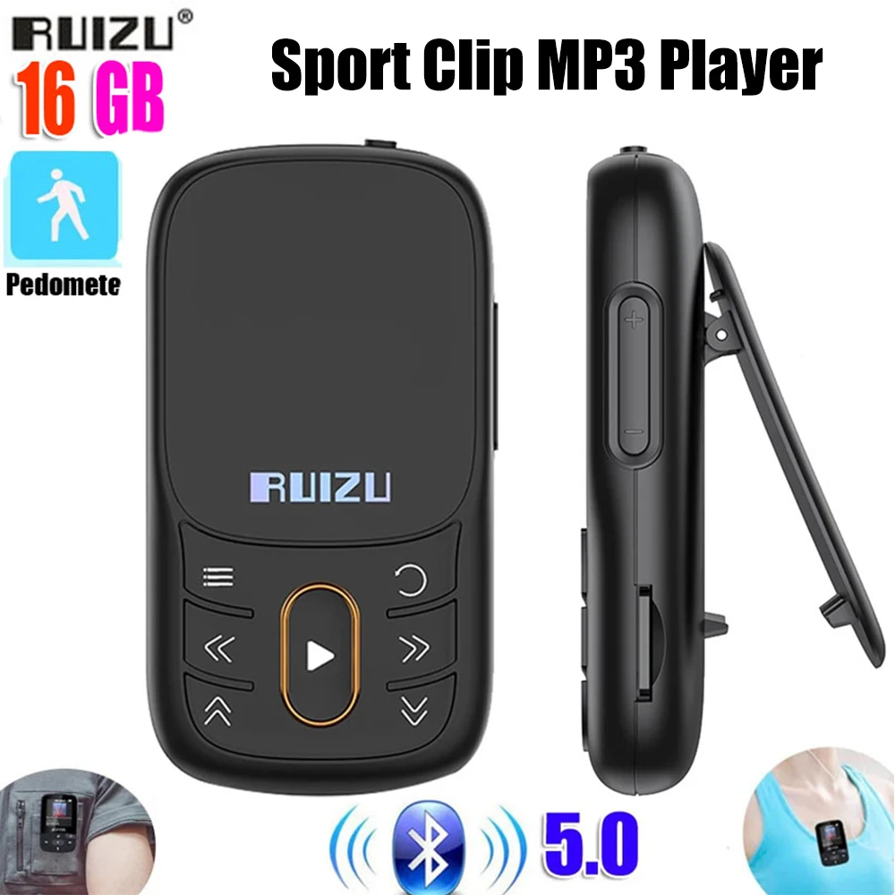 

X68 Спорт Bluetooth MP3 плеер 16 Гб без потерь клип музыкальный плеер поддерживает FM радио Запись видео электронная книга шагомер