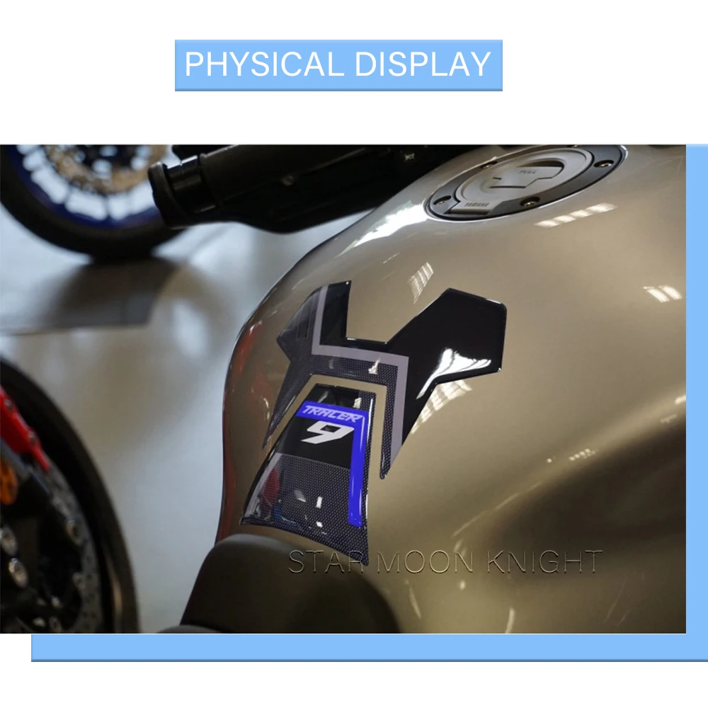 Для Yamaha Tracer9 GT TRACER 9 2021-наклейка на топливный бак из углеродного волокна с