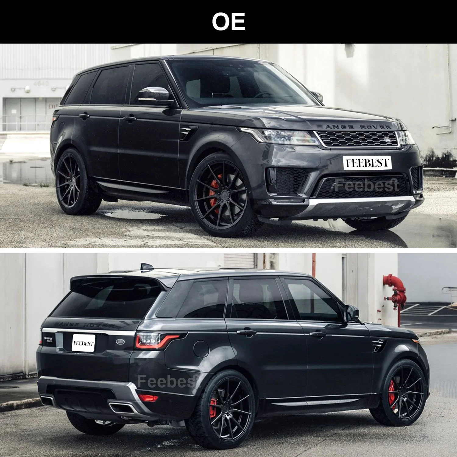 Новый комплект для преобразования SVR/OE обвес подтяжки лица Range Rover Sport L494 2014 2015 2016