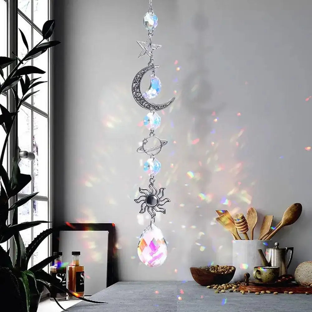 Красочная Хрустальная подвеска искусственная радуга винтажные ветряные