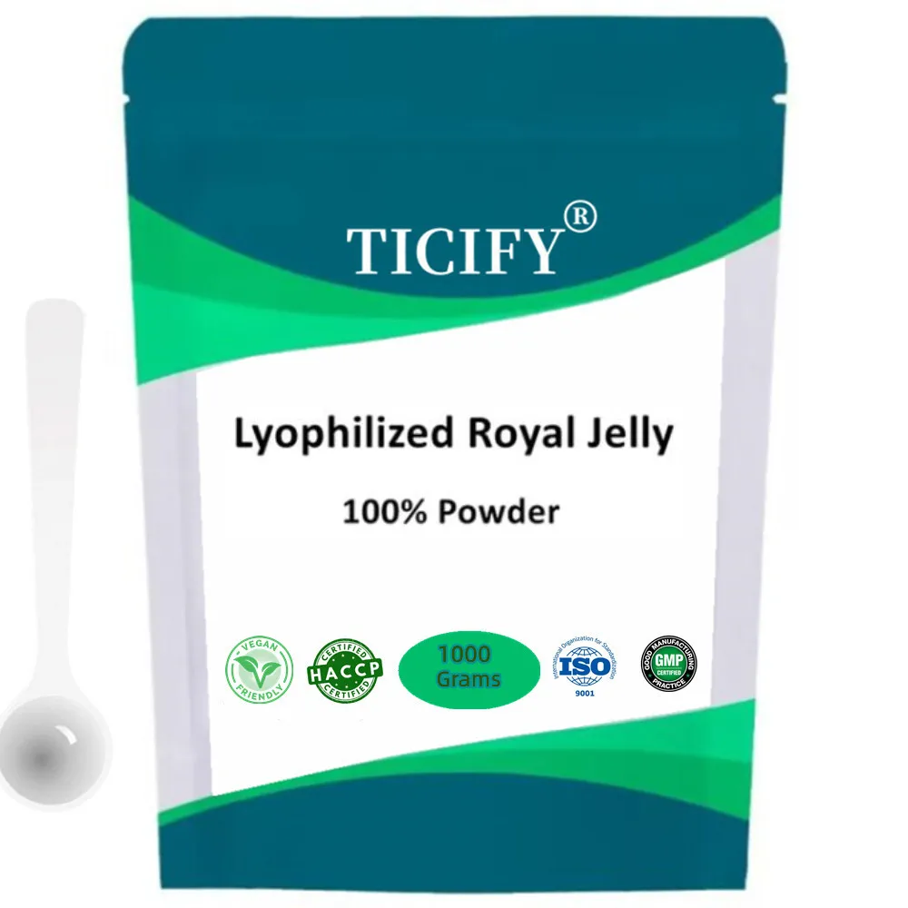 

50-1000g High Quality 99% Lyophilized Royal Jelly,Free Shipping