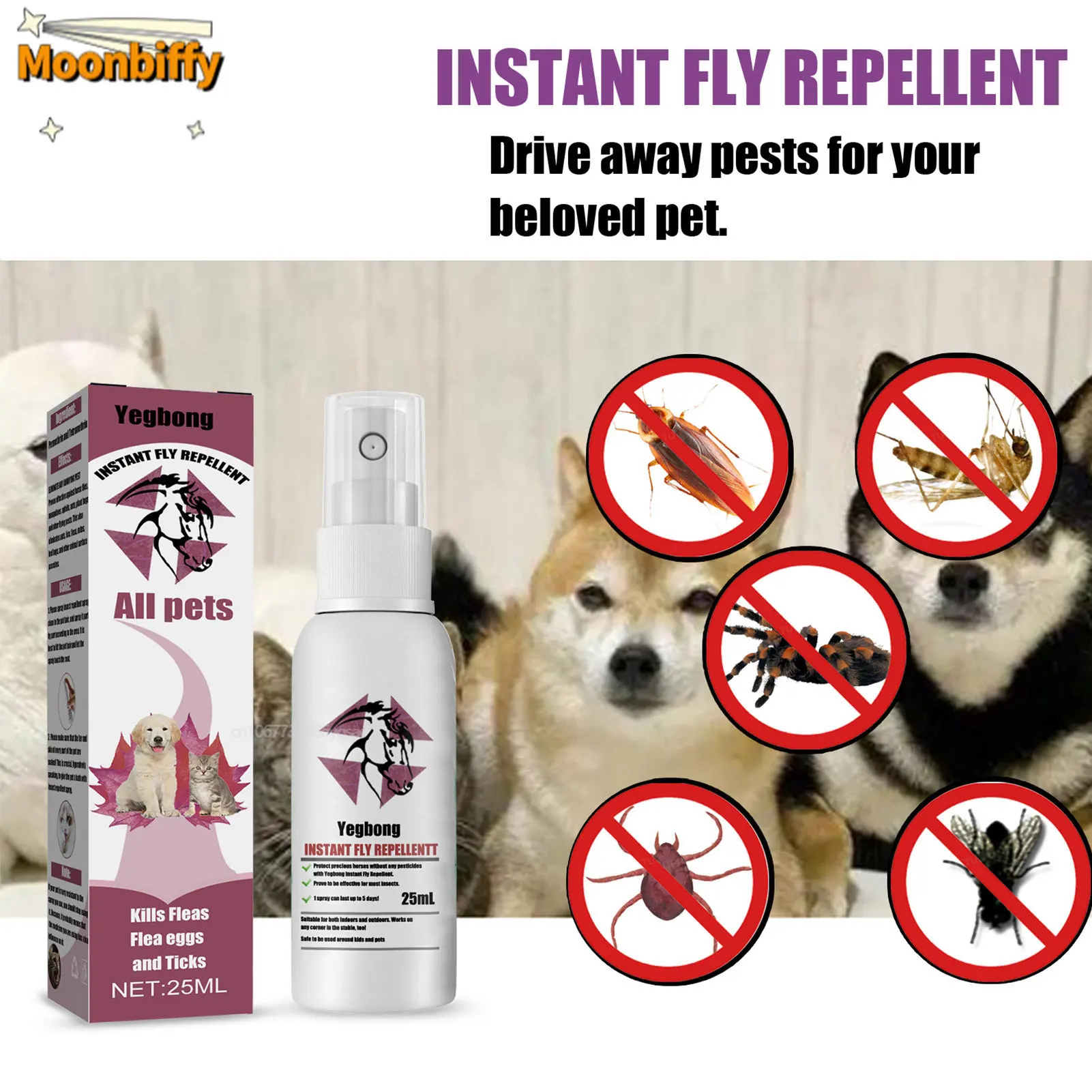 

Pet Fur Spray Flea Tick And Mosquito Spray For Dogs Cats And Home Flea Treatments For Dogs And Home Flea Killers Soothing