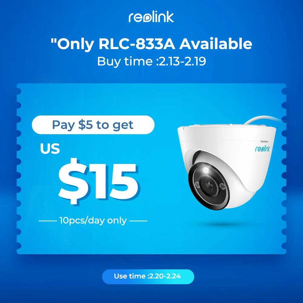 

Получите $15 купон всего на $5, чтобы купить Reolink RLC-833A 4K 8MP PoE камера безопасности 3X Zoom наружная IP камера 2-сторонняя аудио умная сигнализация для...