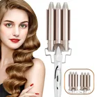 Щипцы для завивки волос с тремя бочонками, утюжок для создания Кудрей, керамический прибор для создания волнистых волос