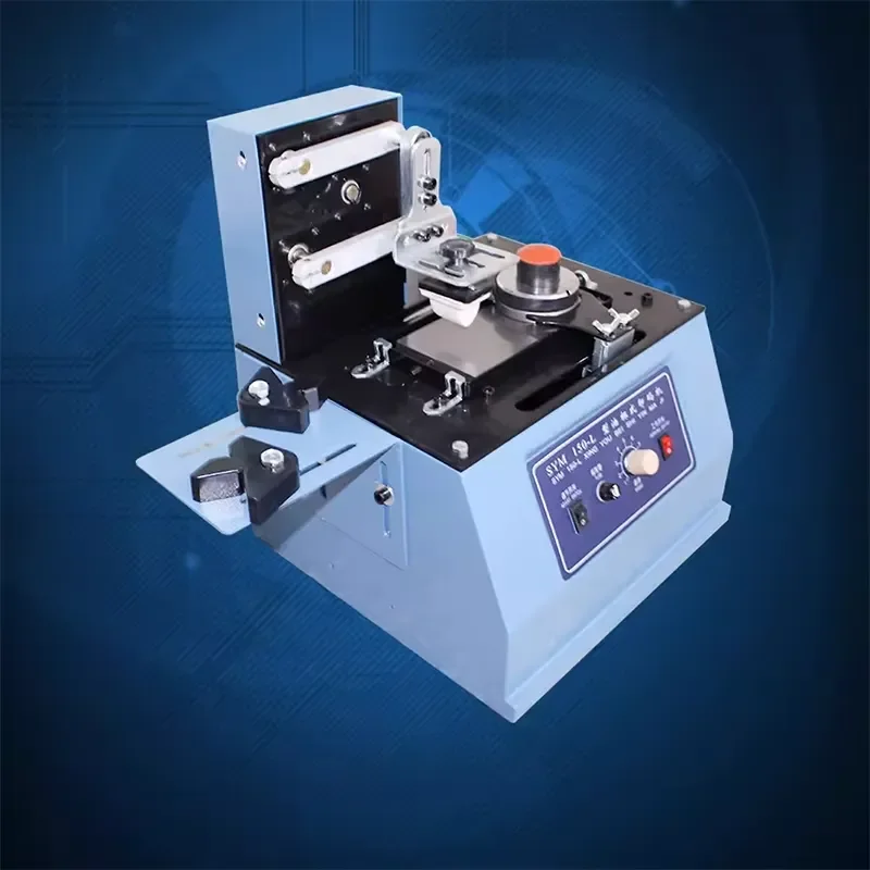 Фото Маркировочная машина GlobalMega Store SYM150-L с длинной пластиной для электрической печати на контейнерах для масла и пакетах для продуктов, автоматическая тампонная печать №5