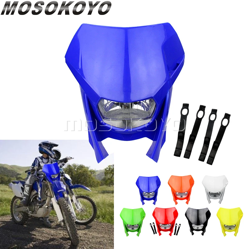 

Motorcycle H4 Headlight For Yamaha WR250 WR450 TTR WR Enduro Supermoto Motocross Headlight Fairing 12V 35W Universal Headlamp