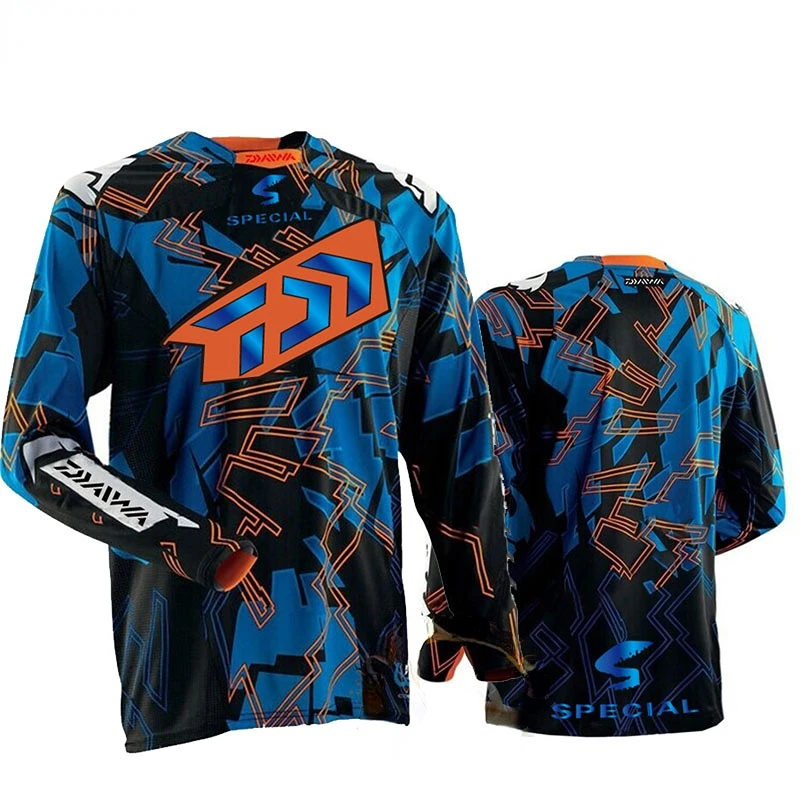 

Spot spring summer latest Mountain Bike Men's top Breathable Long Sleeve Motorsports Sports Jersey