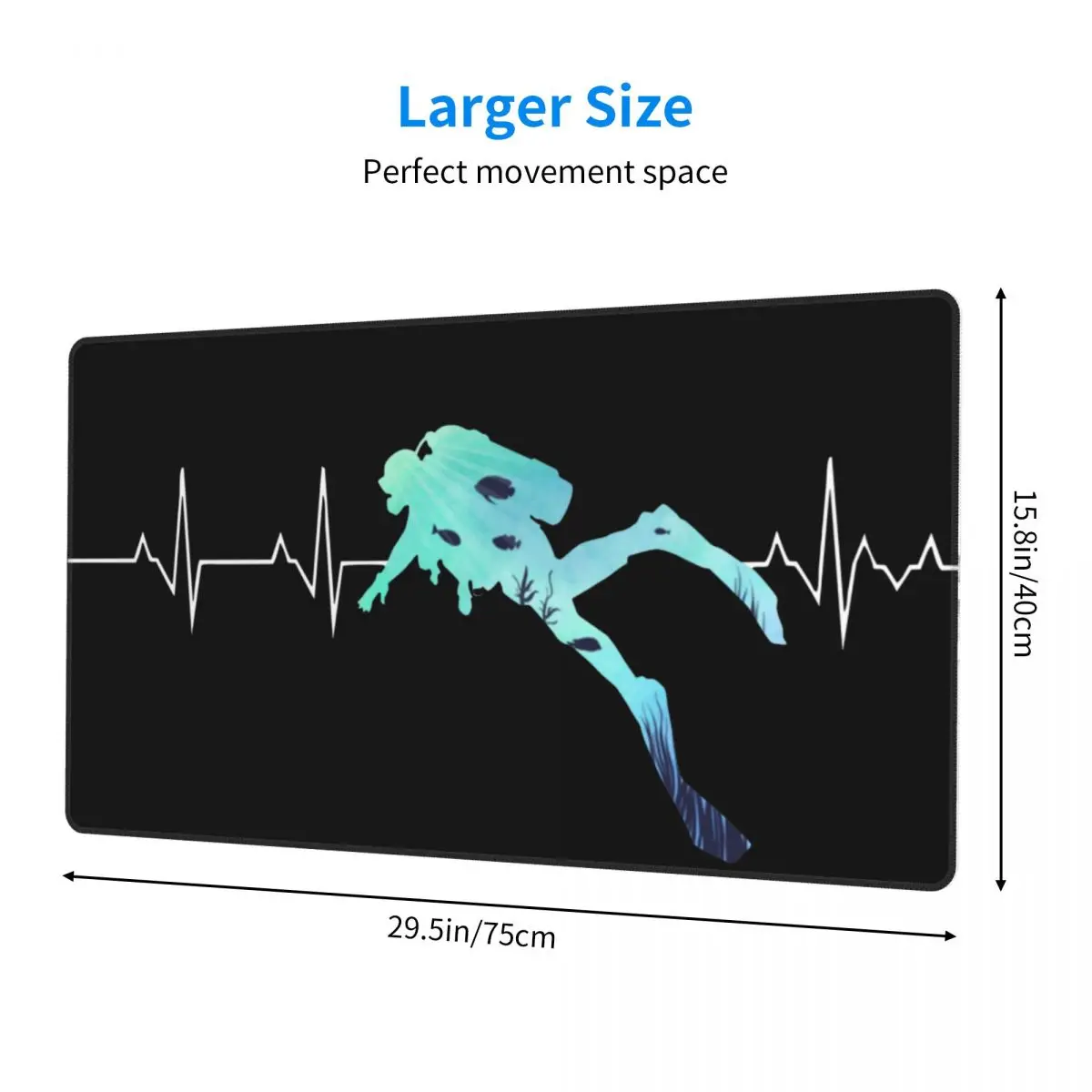 Лучший подарок для подводного плавания и дайвинга Настольный коврик клавиатуры