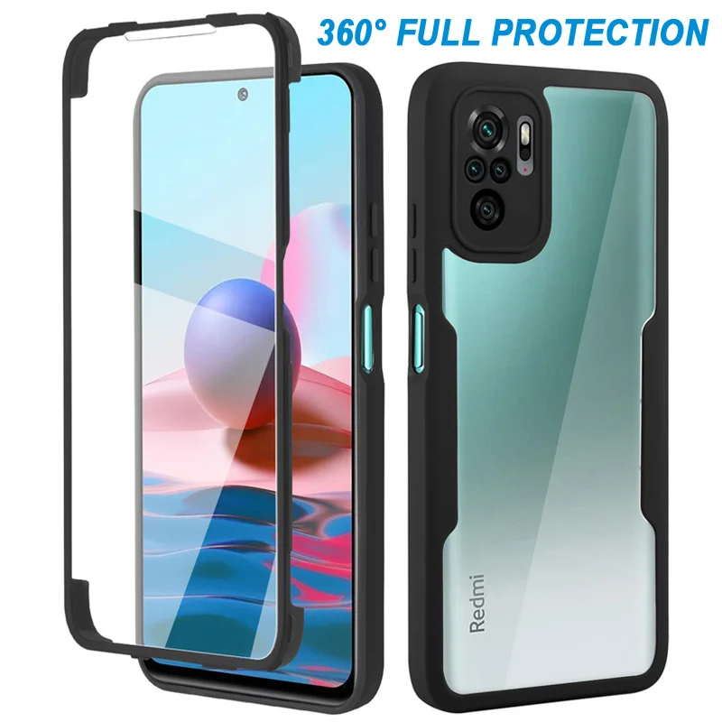 

360 Cover For Xiaomi Poco F3 Case Screen Protector Bumper Phone Case For Xiaomi Redmi K40 Pro Shell