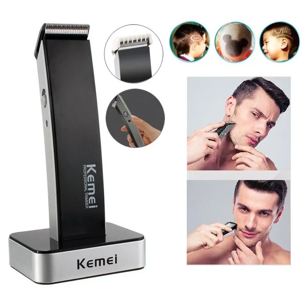 

NEW2023 1 Set Beard Shaver Professional Black/White Rechargeable Men Cordless Hair Clipper Trimmer Kit EU/US Plug