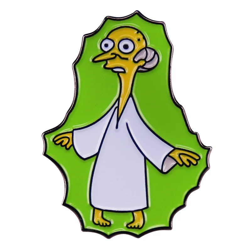 

Simpson Burns Brooch Cartoon Metal Badge Bag Accessories Pins