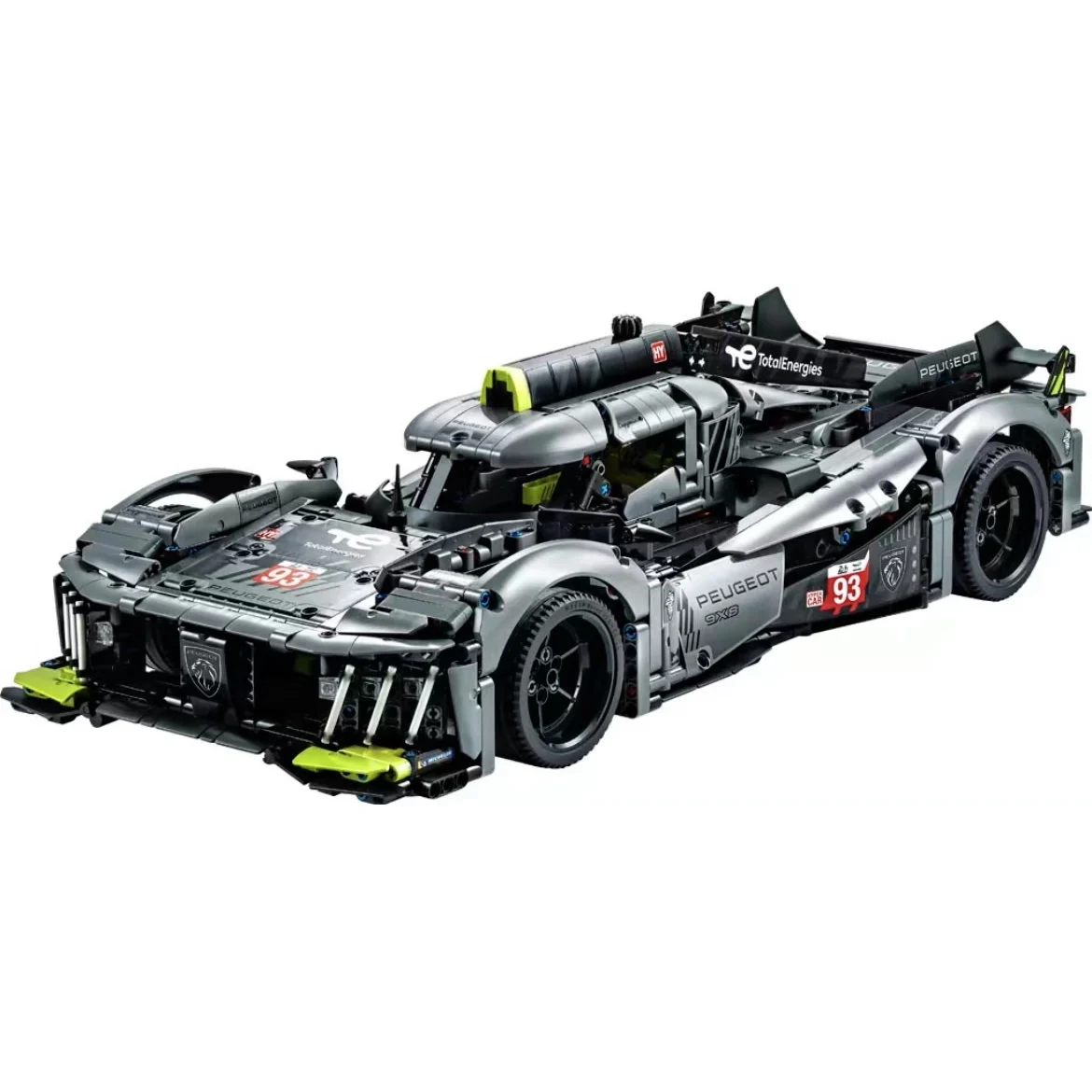 NEW 42156 Technical Peugeoted 9X8 Mans Hybrid Hypercar With lighting Super Racing Car Building Blocks Sportcar Brick Boy Adult images - 6