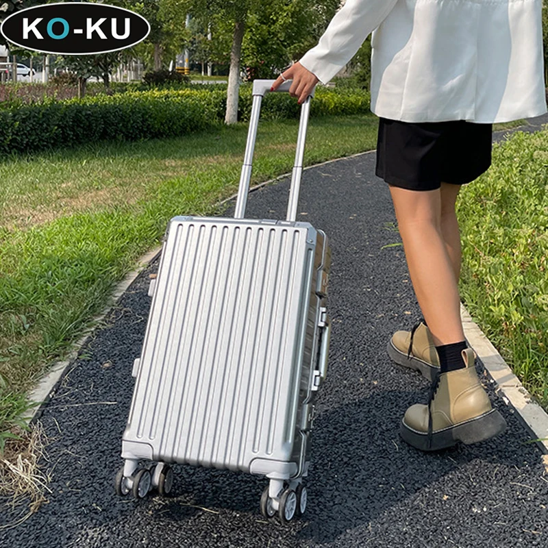 Дорожный чемодан KO-KU с 20-дюймовой кабиной и алюминиевой рамой большой емкости