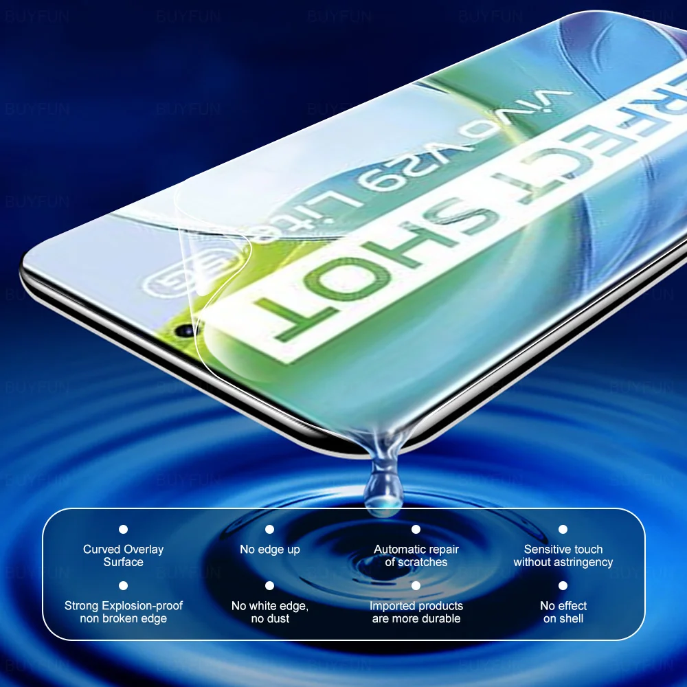 Гидрогелевая пленка для защиты экрана не стекло Vivo V29 Lite VivoV29 светильник V29e Vavo Vovi