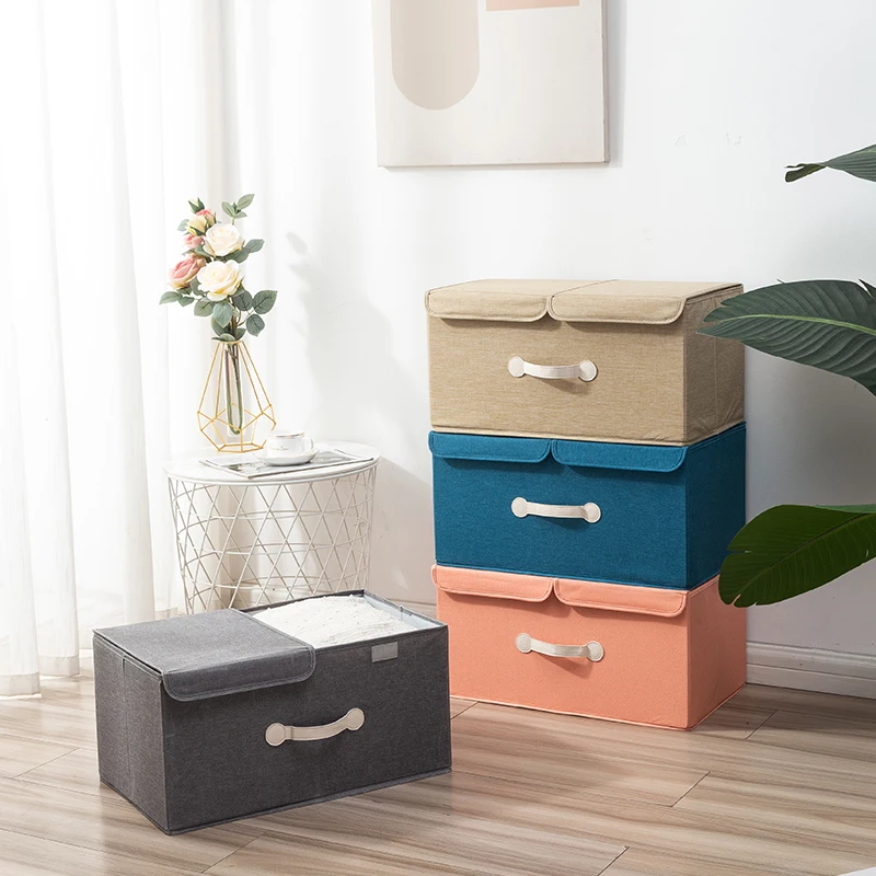 

Household Storage Box Fabric Clothing Toy Finishing Storage Box Large Drawer Bedroom Folding Storage Box Dust-Proof Storage Box