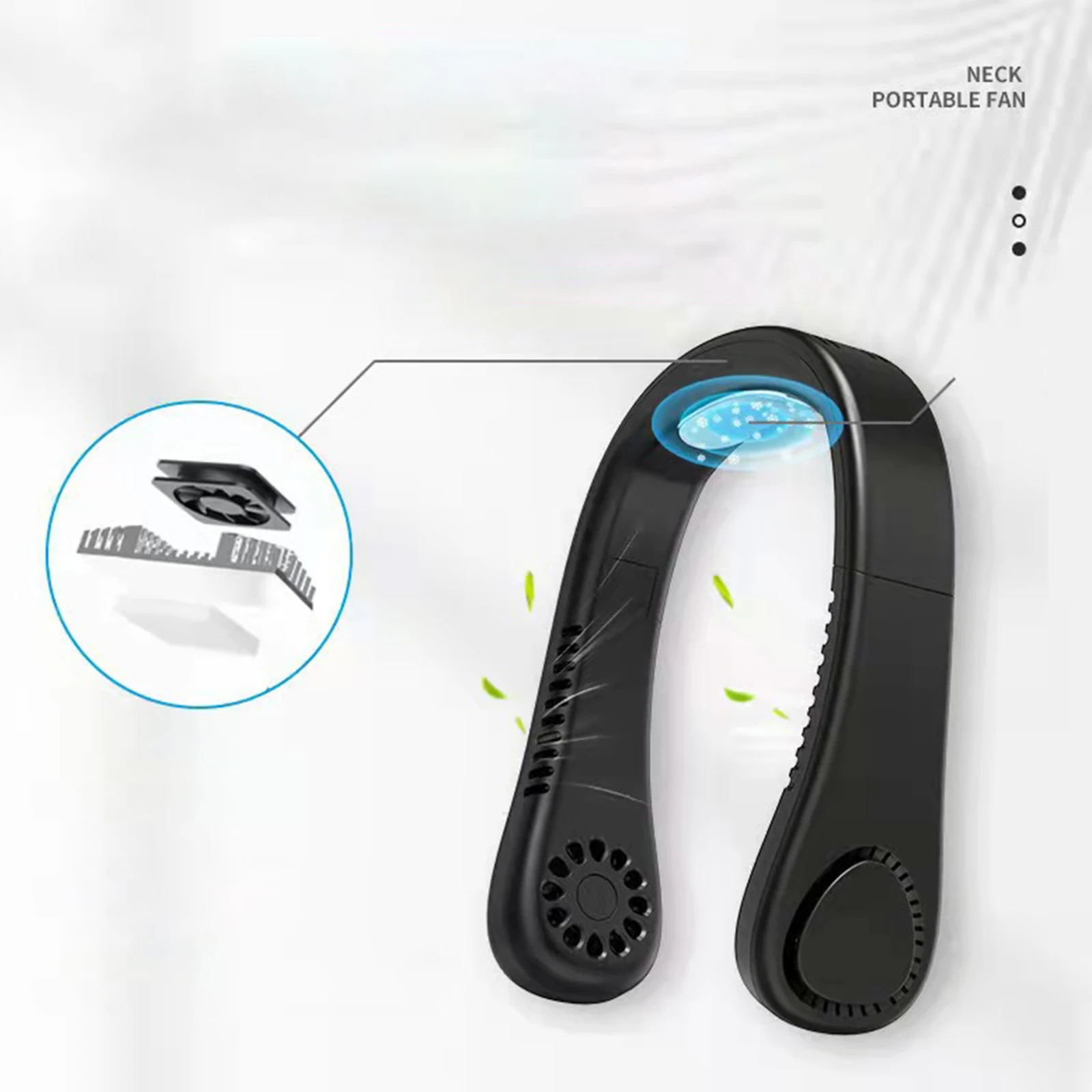 Портативный спортивный охладитель для рук шейный вентилятор с USB-зарядкой
