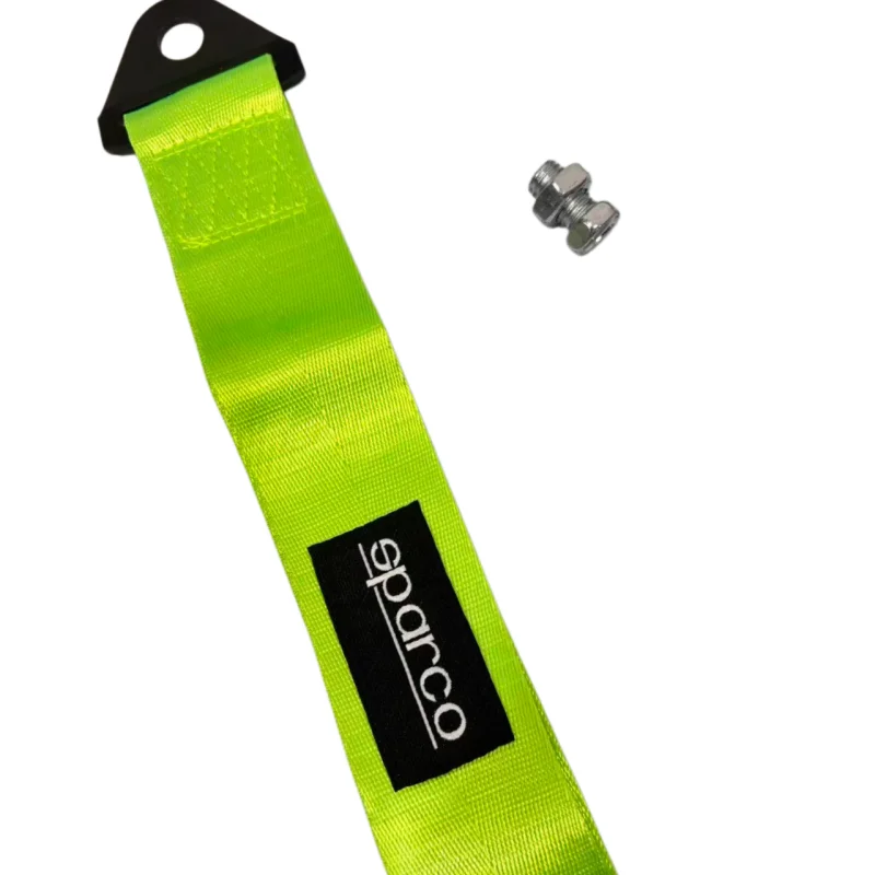 Фото Трос для буксировки Sparco 24 см, нейлоновый, 5 цветов, высокопрочный, для гоночных автомобилей, автоматический буксировочный трос №1