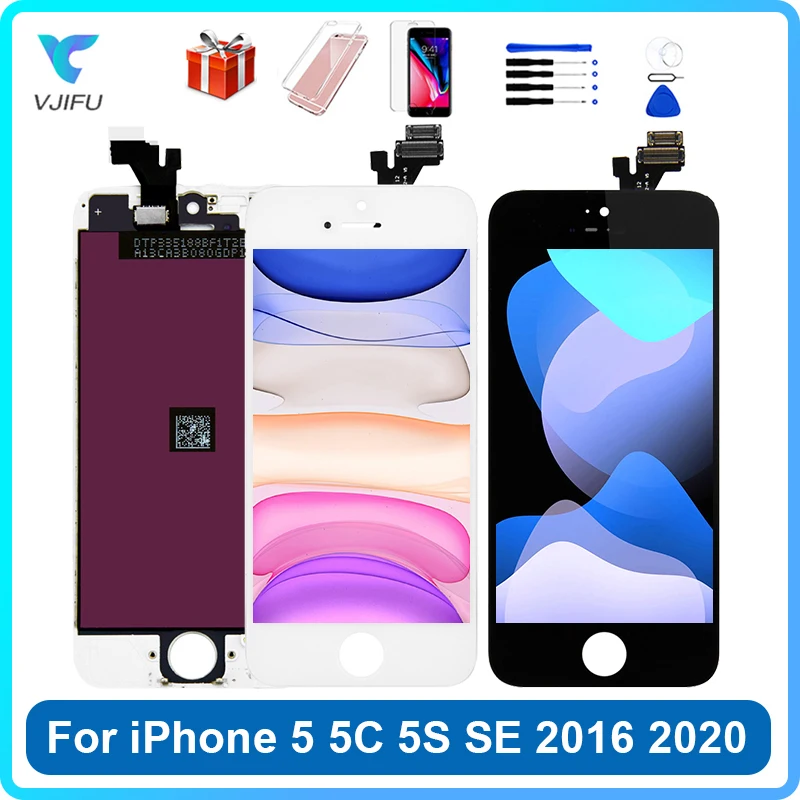 ЖК-дисплей для iPhone 4/5/5C сменный сенсорный экран SE 2016/SE 2020 дюйма без битых пикселей