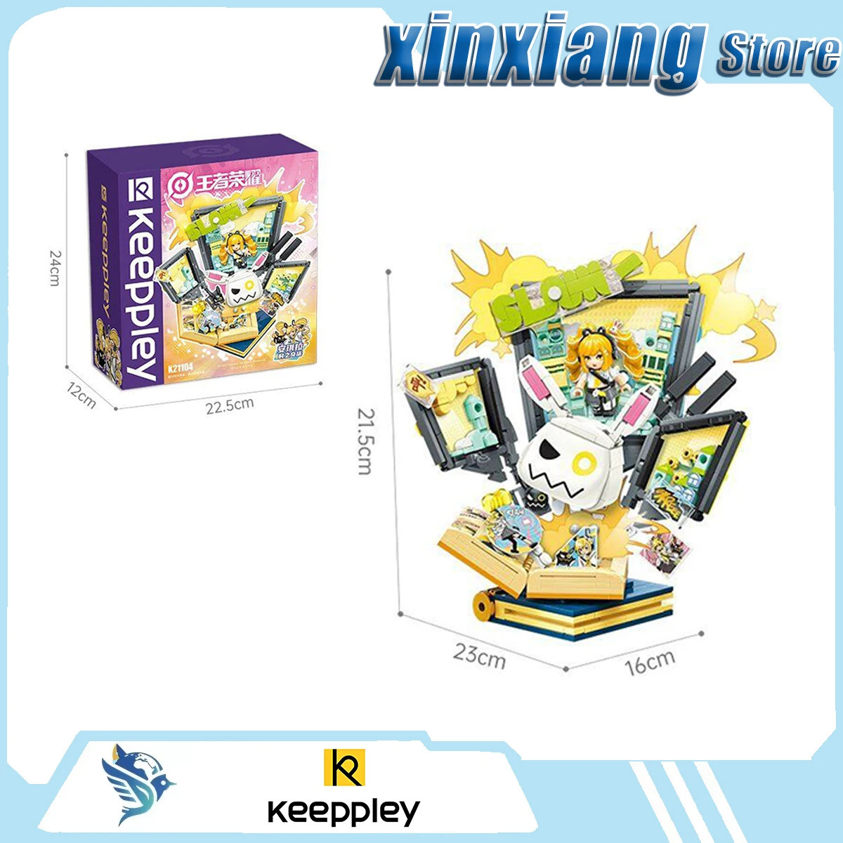 Фото Аксессуары для игрушечной фигурки Keeppley Kangaro Warrior - модель Анджелы из приключенческой игры о путешествиях во времени, в подарок ребенку. №1