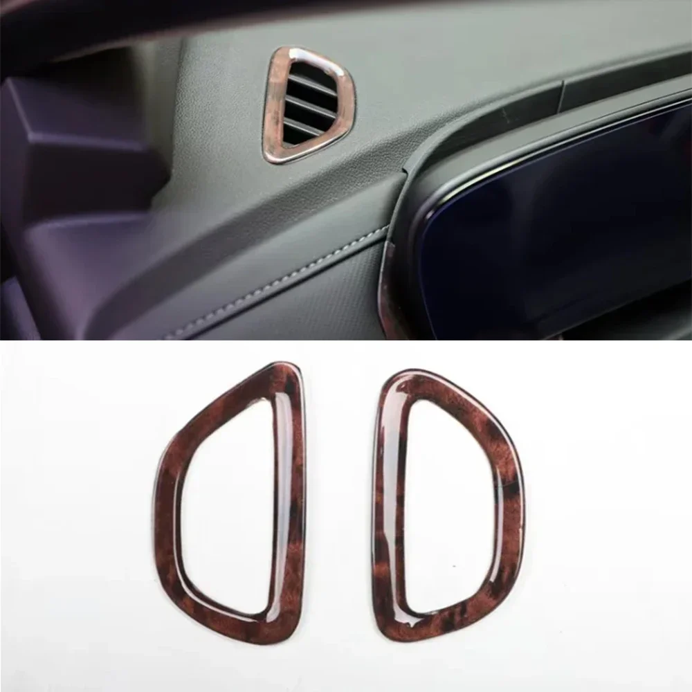 Фото Для Buick Envision 2024 2025 S/PLUS LHD приборная панель автомобиля вентиляционное отверстие рамка ABS наклейки аксессуар для интерьера 2 шт. №5
