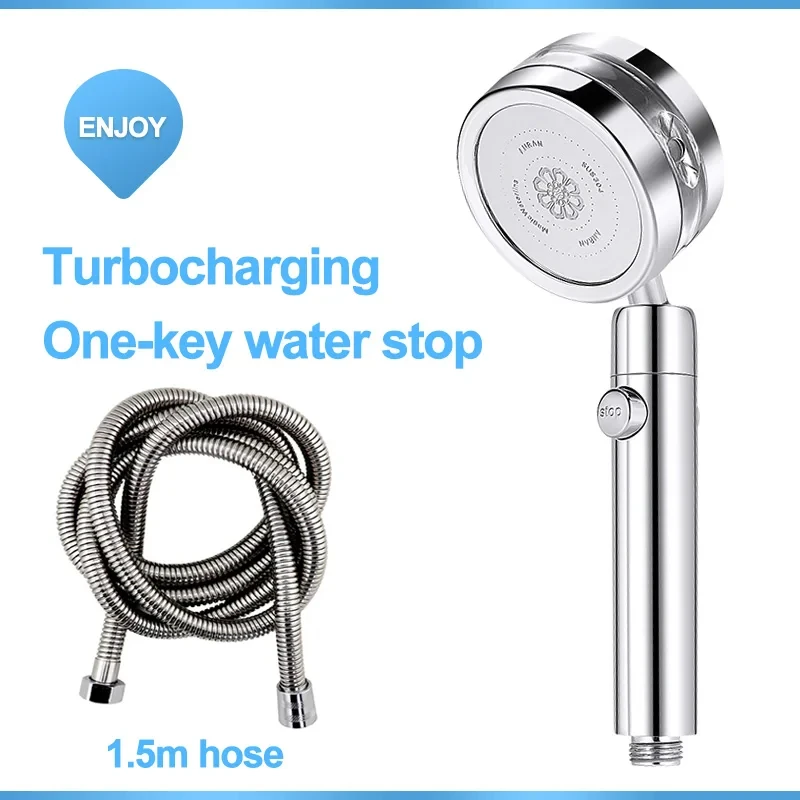 

Насадка для душа высокого давления, ручной турбо-вентилятор для душа, настенная экономичная дождевая насадка для душа высокого давления для ванной комнаты, 1 шт.