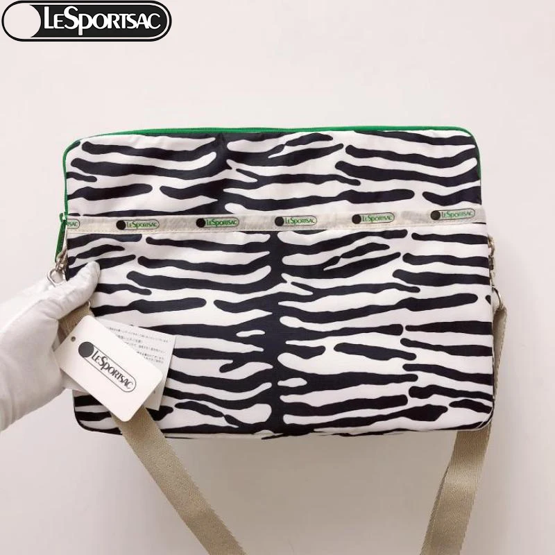 

Kawaii Anime Cartoon Lesportsac Zebra Pattern Lightweight File Bag/ipad Bag/13-Inch Laptop Plus Cotton Computer Bag