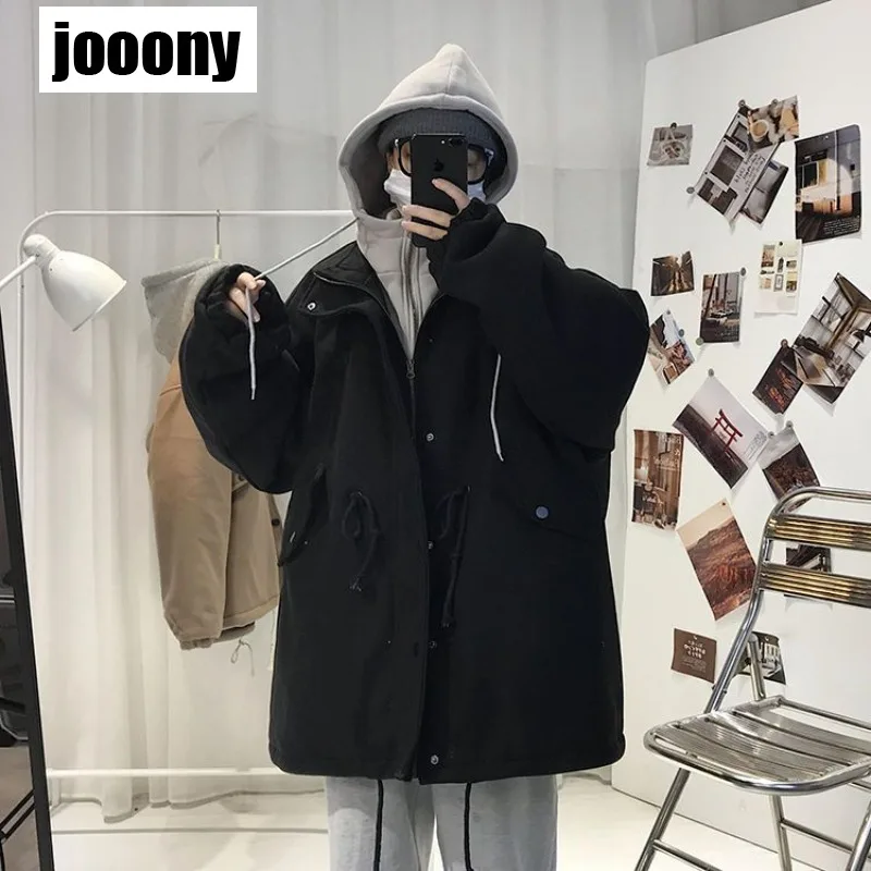 Поддельные смешанные мужские зимние классические пальто из двух предметов