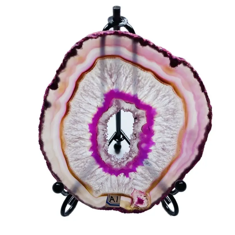

Natural Agate Board Crystal Chip Bule Mineral Coaster Healing Reiki Decoration