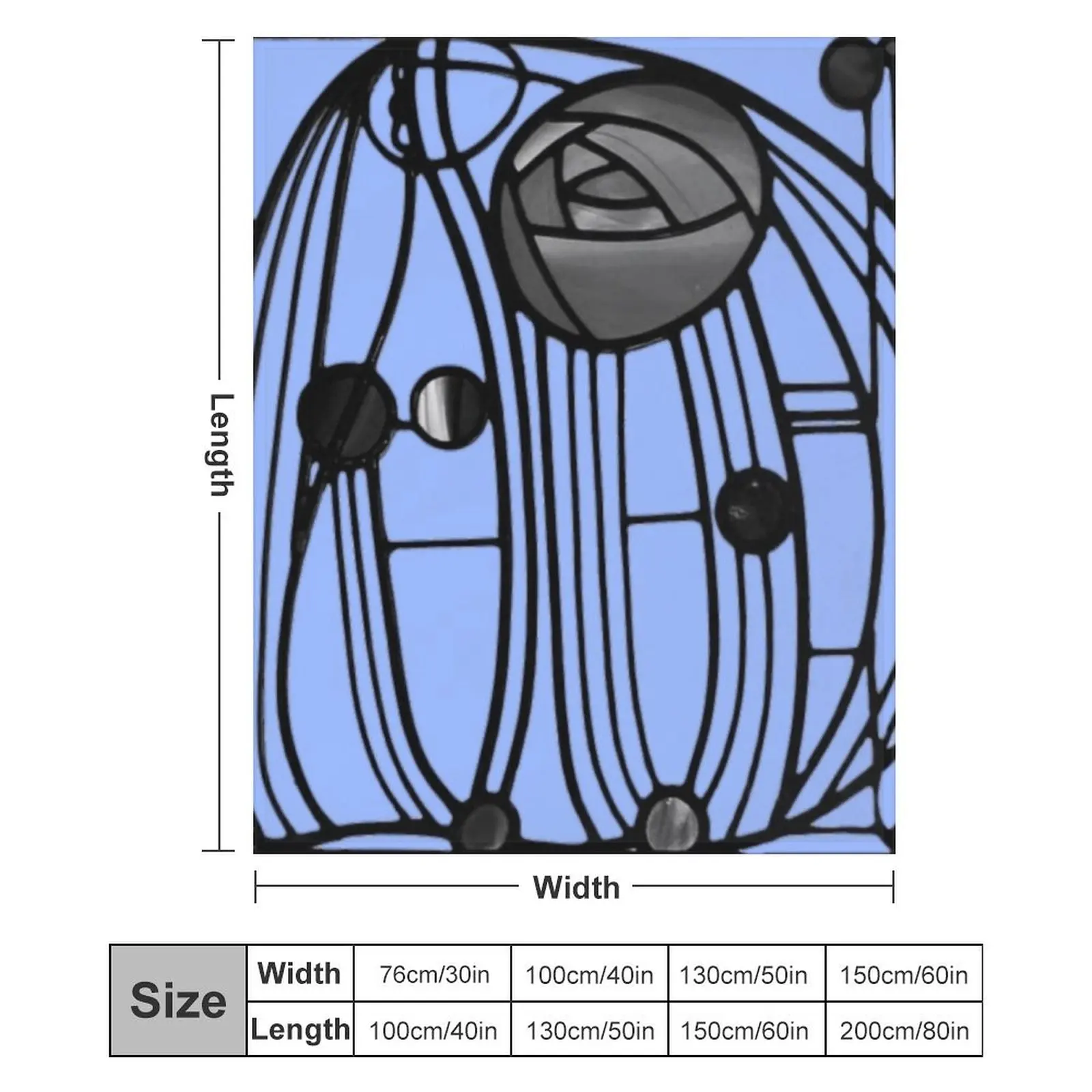 charles Rennie Mackintosh - окно No 06. Одеяло Одеяла для детей Одиночные одеяла
