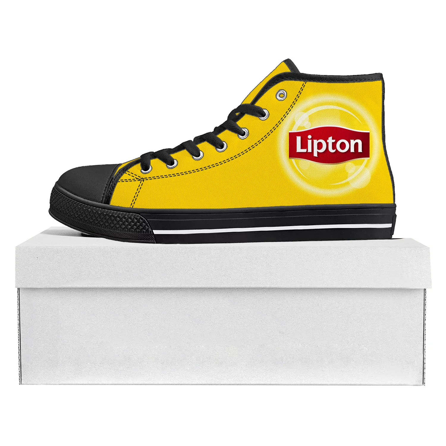

Lipton Iced Tea Drink High Top High Quality Sneakers Mens Womens Teenager Canvas Sneaker Casual Custom Made Shoes Customize Shoe