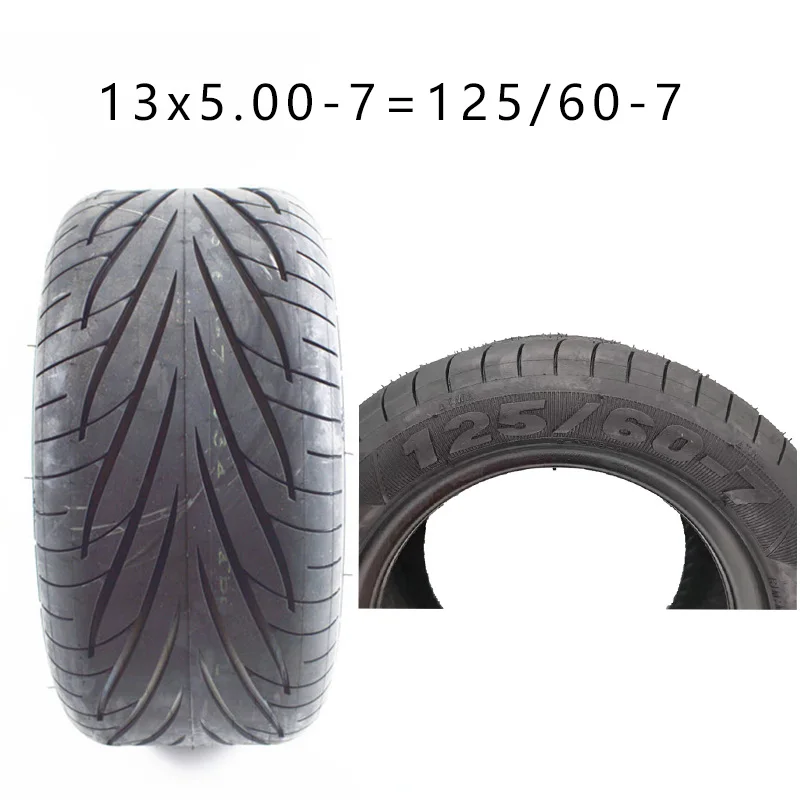 CST 13x5.00-7 Tubeless Tire For Electric Scooter Yadi Electric Vehicle 13 Inch 125/60-7 Vacuum Tyre Accessories