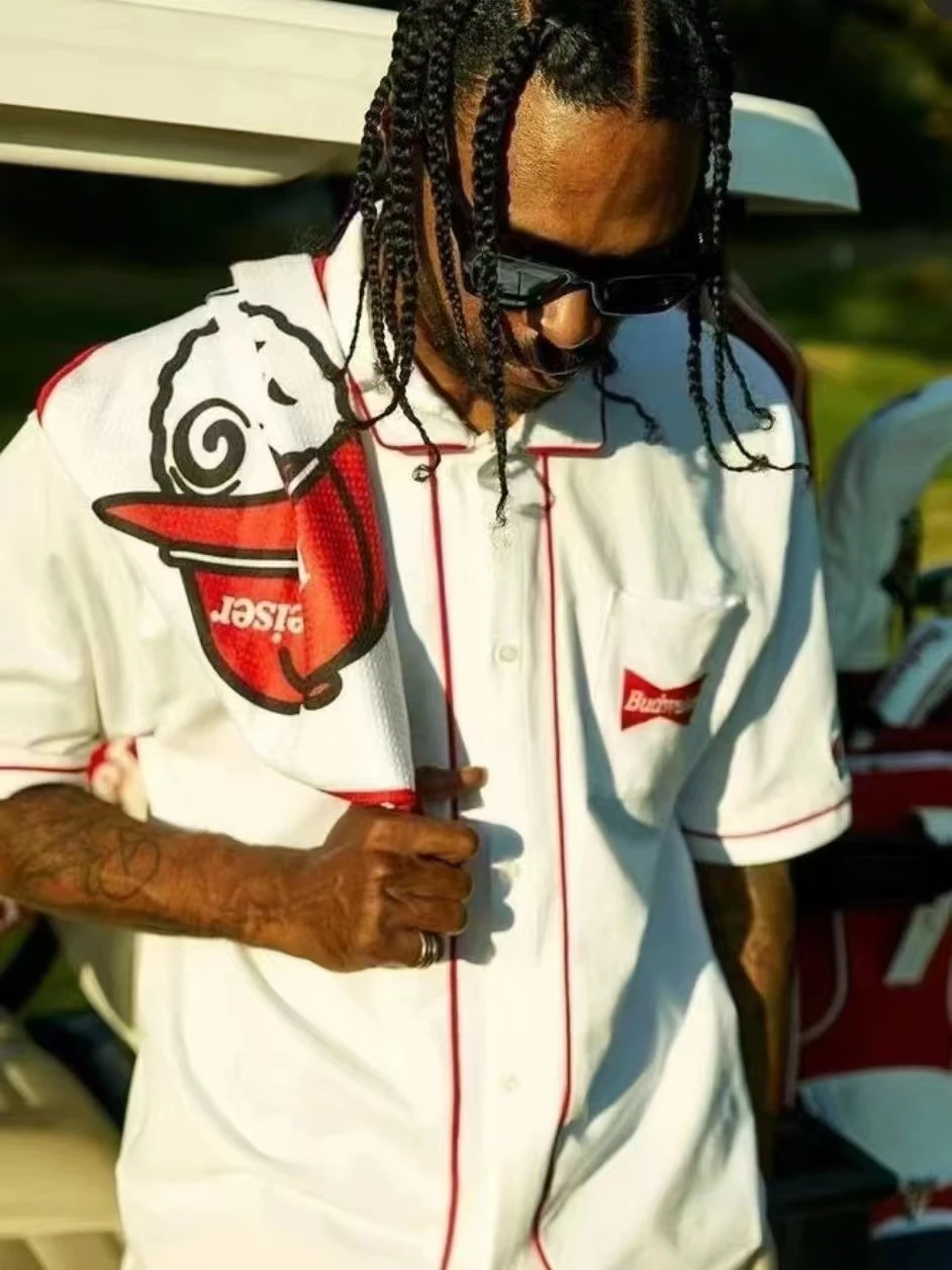 

Malbon Golf Suit Men Women Short-Sleeved Cardigan T-shirt Hiphop Casual Jersey Sports Men's Loose Plus Size Malbon Golf Shirts