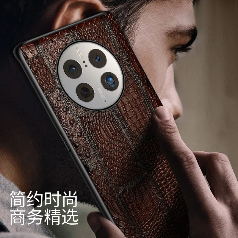 Genuine Leather Retro Splice Mobile Phone Cases For Huawei Mate 50 50e 40 30 20 Mate50 Mate40 Mate30 Mate20 Pro Plus Cover Case