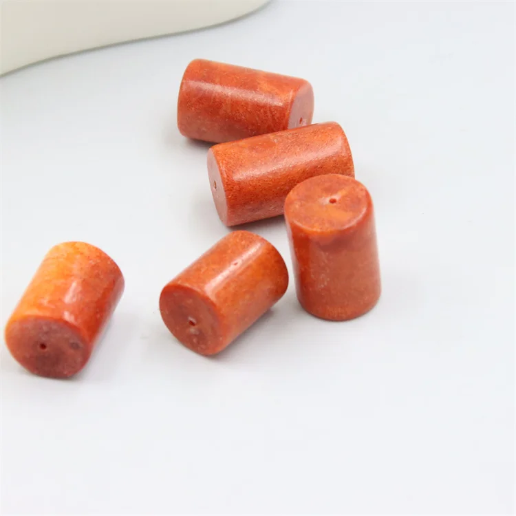 14 15 X20 24MM Cylinder Natural Material Sea Coral Abacus Beads Charm For Jewelry Making DIY Necklaces  Pendant Accessories Gift