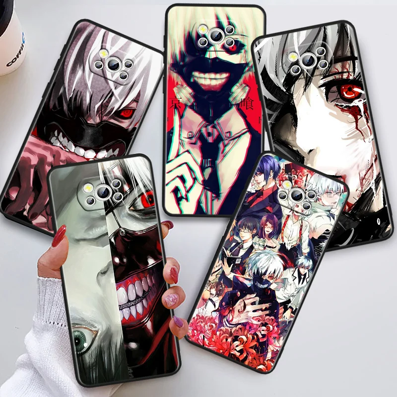 

Anime Tokyo Ghoul Japan Phon Case For Xiaomi POCO C50 C40 C31 C3 M5S X4 M4 M3 F4 F3 GT F2 F1 X3 NFC X2 Pro Black Cover